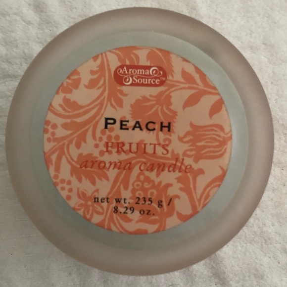 NWT Aroma Source Peach Candle - Picture 3 of 3